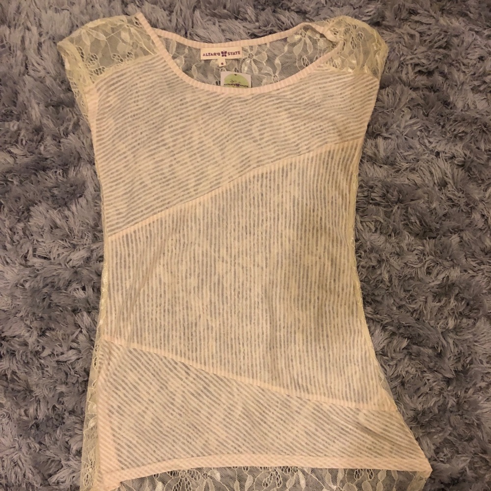 NEW Cream Lace Blouse